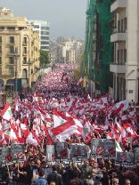 Beirut demonstration against Syrian occupation